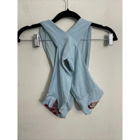 NWOT Oceanus KShell Hand Beaded Top Beaded detailing blue size S $233msrp - Picture 9 of 9